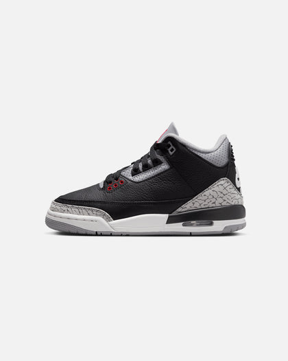 Jordan Kids' Air Jordan 3 Retro (GS) "Black Cement" Black/Fire Red-Cement Grey/Summit White