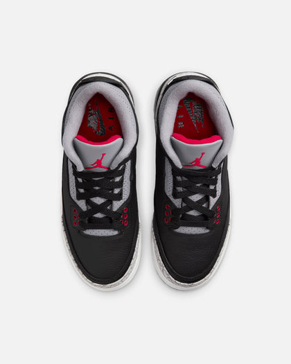 Jordan Kids' Air Jordan 3 Retro (GS) "Black Cement" Black/Fire Red-Cement Grey/Summit White