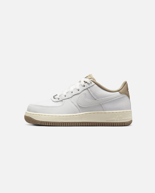 Nike Kids' Air Force 1 LV8 (GS) Summit White/Summit White-Khaki