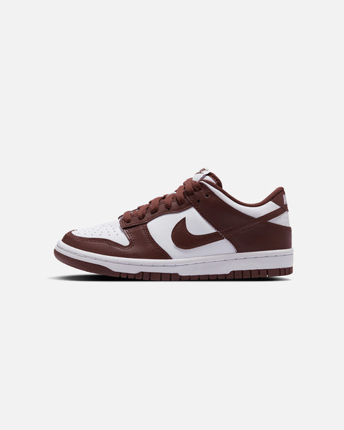 Nike Kids' Dunk Low (GS) White/Redwood-Gym Red
