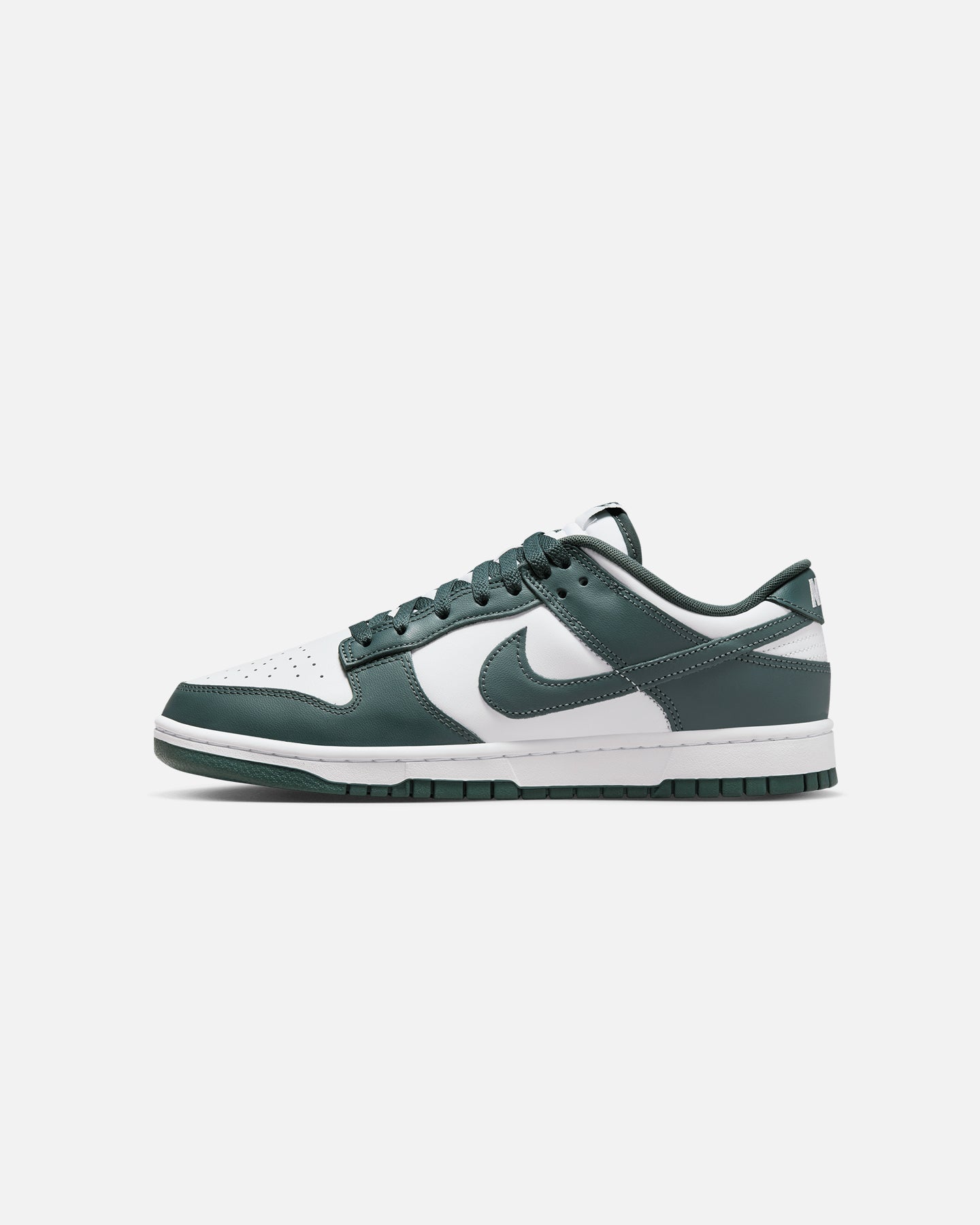 green and white low dunks