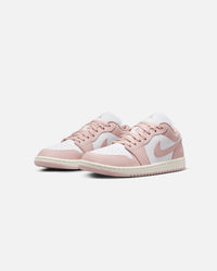 Jordan Women's Air Jordan 1 Low "Strawberry Milk" White/Pink Oxford