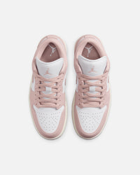Jordan Women's Air Jordan 1 Low "Strawberry Milk" White/Pink Oxford