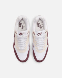 Nike Women's Air Max 1 White/Night Maroon-Phantom Black