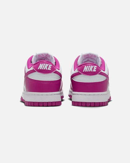 Nike Women's Dunk Low White/Hot Fuchsia