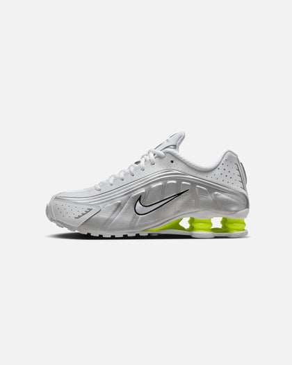 Nike Women's Shox R4 White/White-Metallic Silver