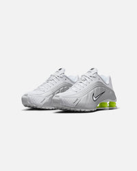 Nike Women's Shox R4 White/White-Metallic Silver