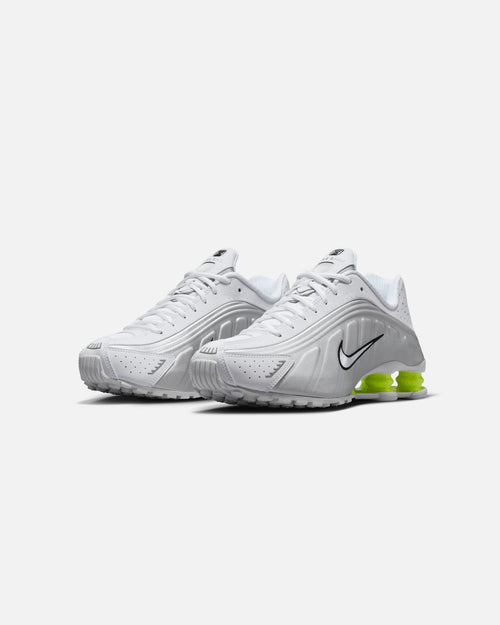 Nike Women's Shox R4 White/White-Metallic Silver
