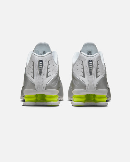 Nike Women's Shox R4 White/White-Metallic Silver