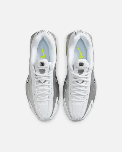 Nike Women's Shox R4 White/White-Metallic Silver