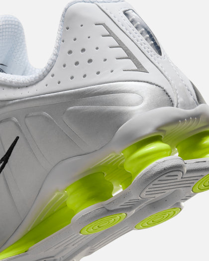 Nike Women's Shox R4 White/White-Metallic Silver