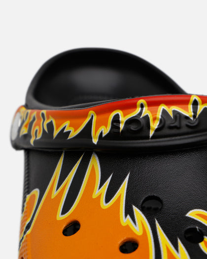 Crocs Classic Flames Clog Black/Multi