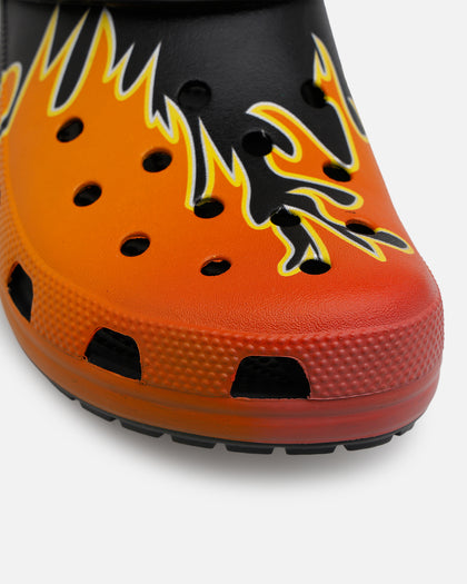Crocs Classic Flames Clog Black/Multi