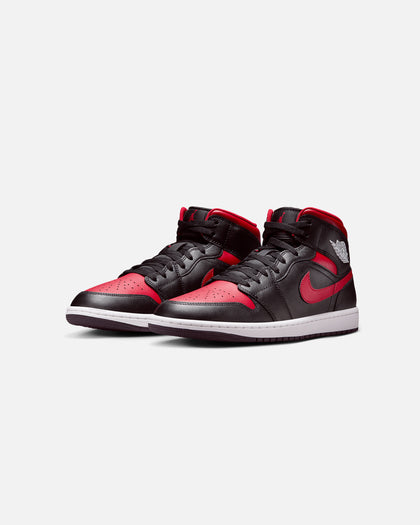 Bred Black And Red Jordan Mid Jordan Mid Fire Red Bred Toe 554724