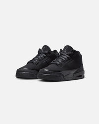 Jordan Kids' Air Jordan 3 Retro (GS) "Black Cat" Black/Charcoal
