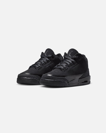 Jordan Kids' Air Jordan 3 Retro (GS) "Black Cat" Black/Charcoal