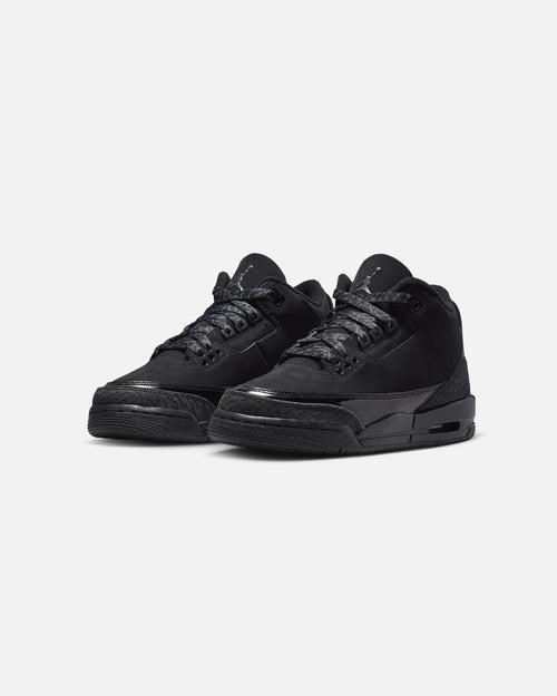Jordan Kids' Air Jordan 3 Retro (GS) "Black Cat" Black/Charcoal