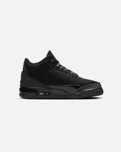 Jordan Kids' Air Jordan 3 Retro (GS) "Black Cat" Black/Charcoal
