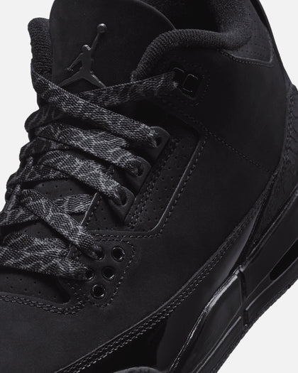 Jordan Kids' Air Jordan 3 Retro (GS) "Black Cat" Black/Charcoal