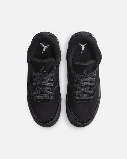 Jordan Kids' Air Jordan 3 Retro (GS) "Black Cat" Black/Charcoal