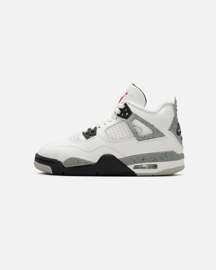 Jordan Kids' Air Jordan 4 Retro OG Remastered "White Cement" (GS) Summit White/Fire Red/Cement Grey
