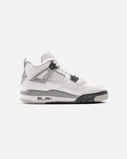 Jordan Kids' Air Jordan 4 Retro OG Remastered "White Cement" (GS) Summit White/Fire Red/Cement Grey