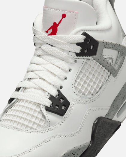 Jordan Kids' Air Jordan 4 Retro OG Remastered "White Cement" (GS) Summit White/Fire Red/Cement Grey