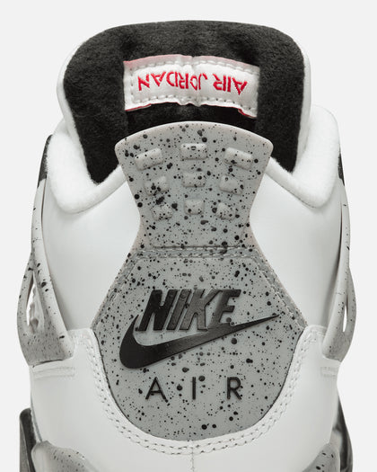 Jordan Kids' Air Jordan 4 Retro OG Remastered "White Cement" (GS) Summit White/Fire Red/Cement Grey