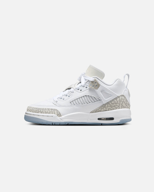 Jordan Kids' Spizike Low (GS) White/Neutral Grey-Metallic Silver