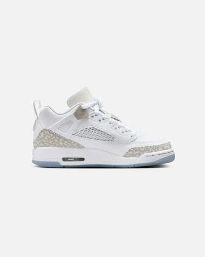 Jordan Kids' Spizike Low (GS) White/Neutral Grey-Metallic Silver