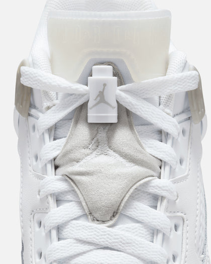 Jordan Kids' Spizike Low (GS) White/Neutral Grey-Metallic Silver