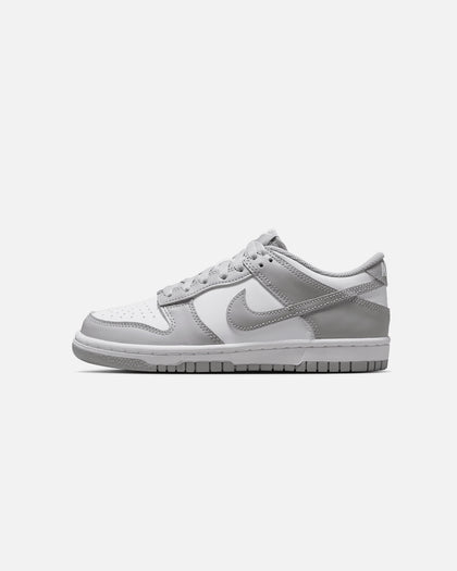 Nike Kids' Dunk Low (GS) White/Smoke Grey