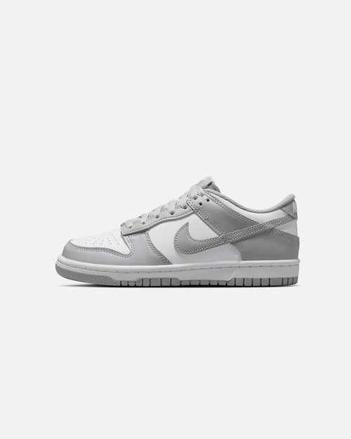 Nike Kids' Dunk Low (GS) White/Smoke Grey