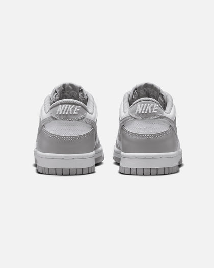 Nike Kids' Dunk Low (GS) White/Smoke Grey