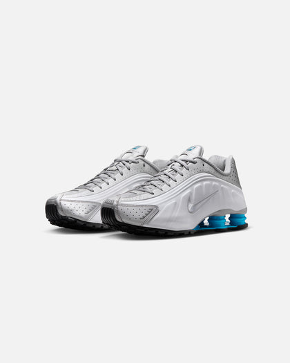 Nike Shox R4 Metallic Silver/Blue