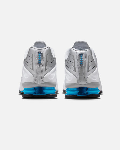 Nike Shox R4 Metallic Silver/Blue