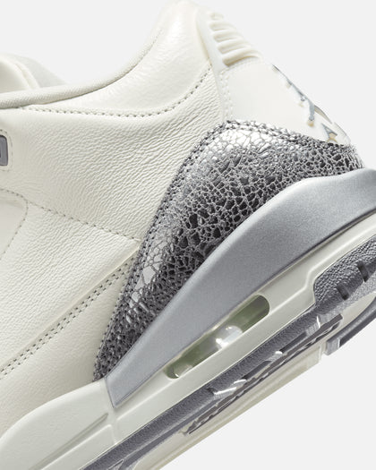 Jordan Women's Air Jordan 3 Retro "Metallic Silver" Sail/Cement Grey