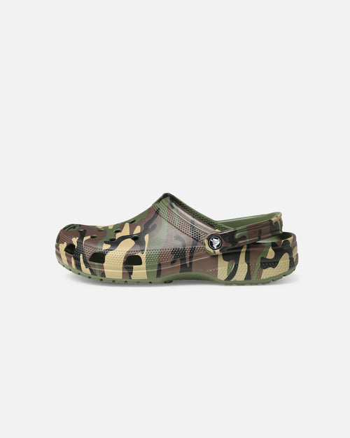 Crocs Camouflage Classic Clog Army Green