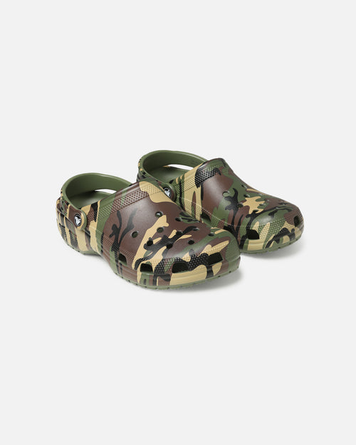 Crocs Camouflage Classic Clog Army Green