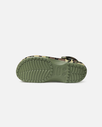 Crocs Camouflage Classic Clog Army Green