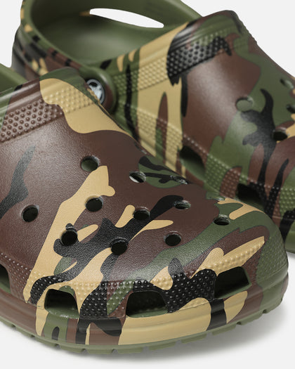 Crocs Camouflage Classic Clog Army Green