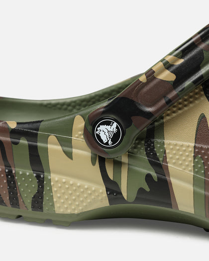 Crocs Camouflage Classic Clog Army Green