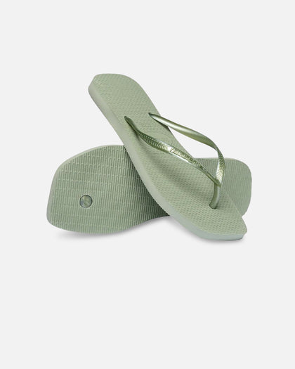 Havaianas Women's Slim Square Thongs Green
