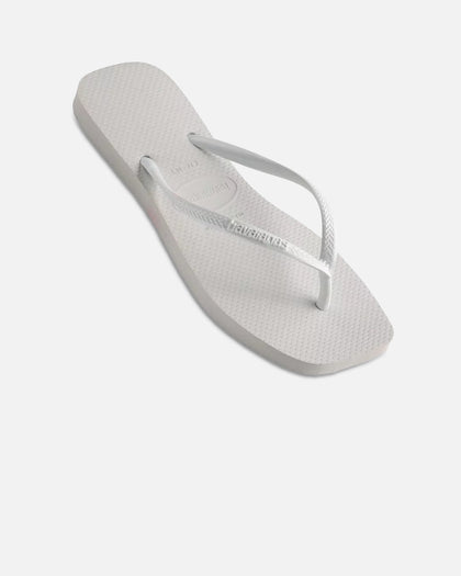 Havaianas Women's Slim Square Thongs White