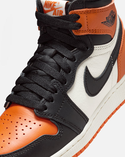 Jordan Kids' Air Jordan 1 High OG "Shattered Backboard" (GS) Black/Black-Sail-Stafish