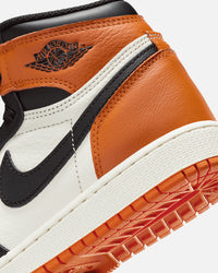 Jordan Kids' Air Jordan 1 High OG "Shattered Backboard" (GS) Black/Black-Sail-Stafish