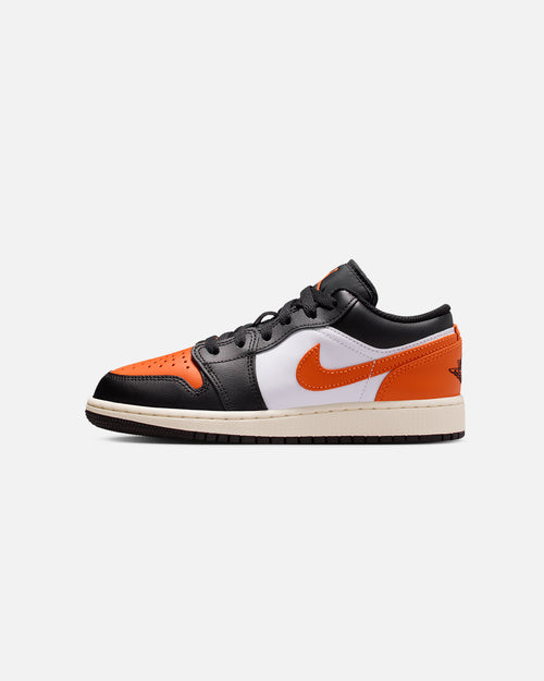 Jordan Kids' Air Jordan 1 Low (GS) Black/Starfish-White