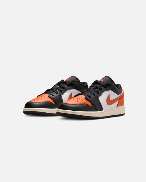 Jordan Kids' Air Jordan 1 Low (GS) Black/Starfish-White
