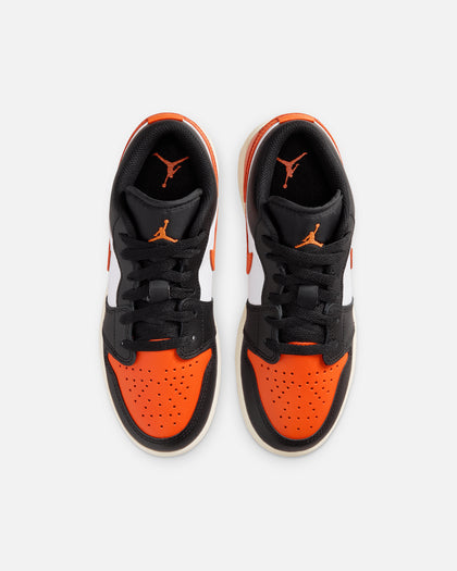 Jordan Kids' Air Jordan 1 Low (GS) Black/Starfish-White