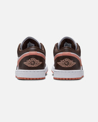Jordan Women's Air Jordan 1 Low "Brown & Pink" White/Brown
